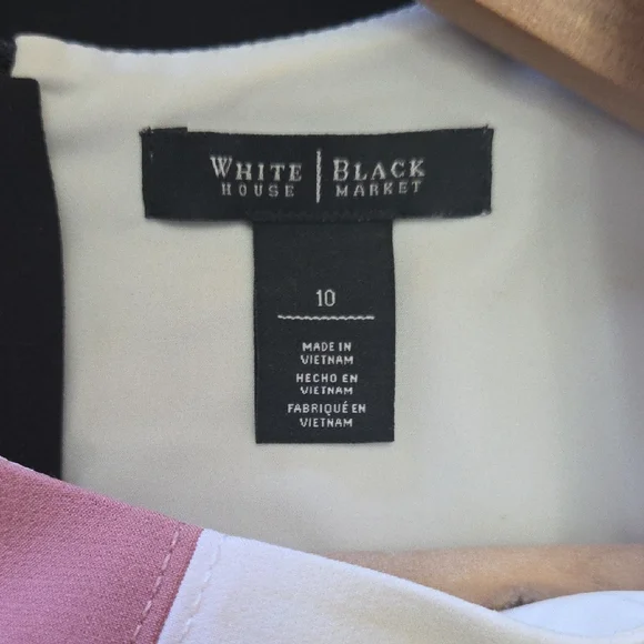 White House Black Market Colorblock Midi Dress - Picture 2 of 3